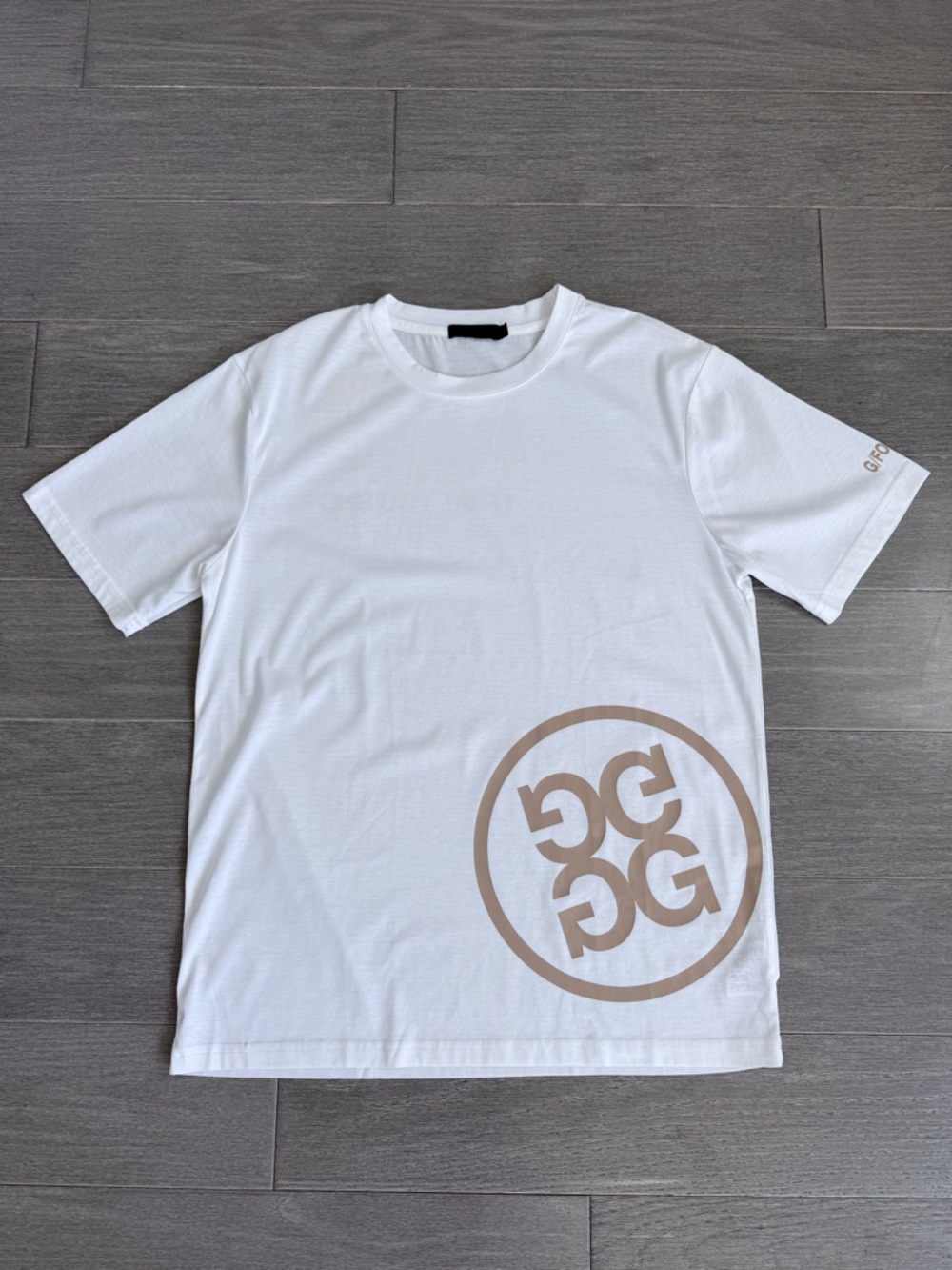G/FORE Circle Gs Performance Golf Tee White L NWOT Skull No 1 Cares Graphic - Picture 14 of 15